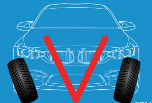 العجلات في خط قطري - غير سليمة